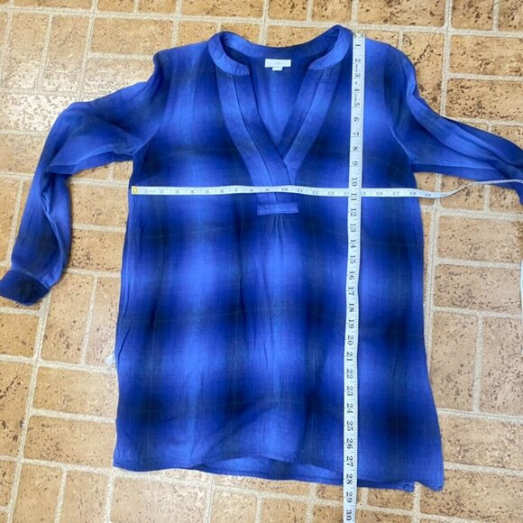 J. Jill Blue Plaid Tunic - Picture 9 of 9